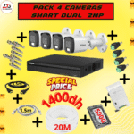 Pack 4 Caméras Smart Dual 2MP - Imagen 2