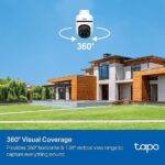 Tapo 1080P Outdoor Wired Pan/Tilt Security Wi-Fi Camera, 360° View,
